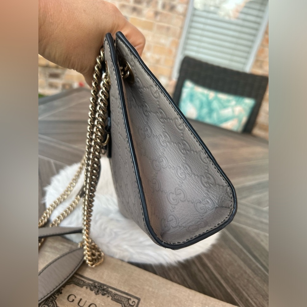 GUCCI Emily Guccissima Chain Leather Bag - Picture 5 of 16